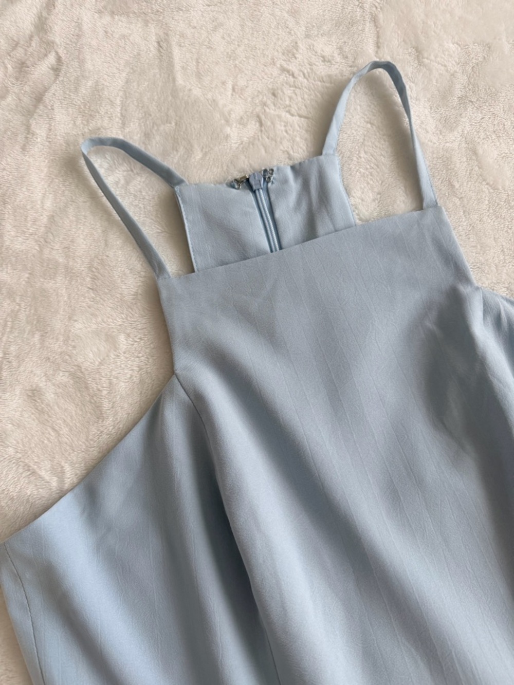 Lulu's Light Blue Dress with Spaghetti Straps